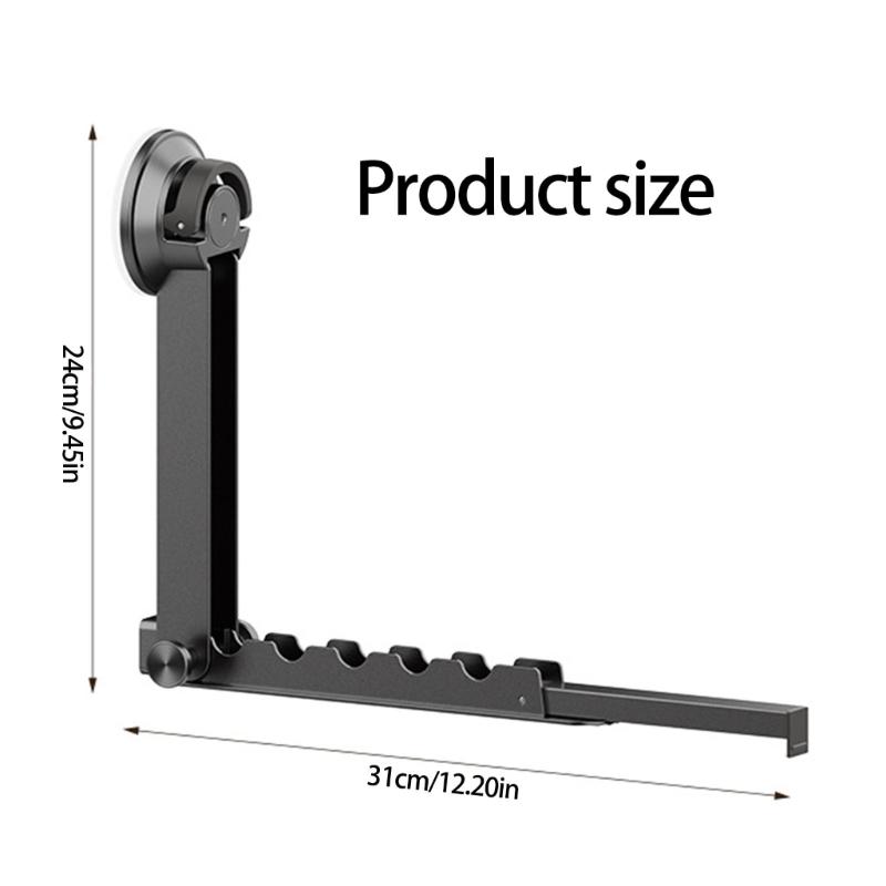 Space Saving Expandable Garment Rack With Practical Aluminum Frame Removable Adhesive Hook For Apartments Dorms