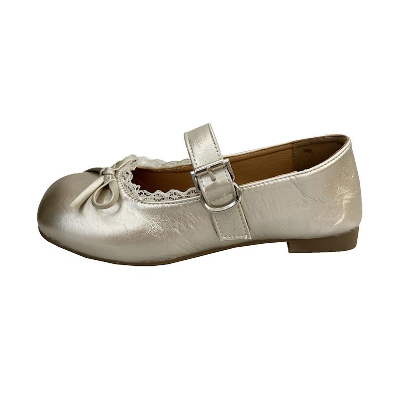 Fashion 2025 New High Quality Spring Autumn Butterfly-knot Women Ballet Flats Shoes Concise Square Toe Eelgant Soft Sole Mary Jane Shoes