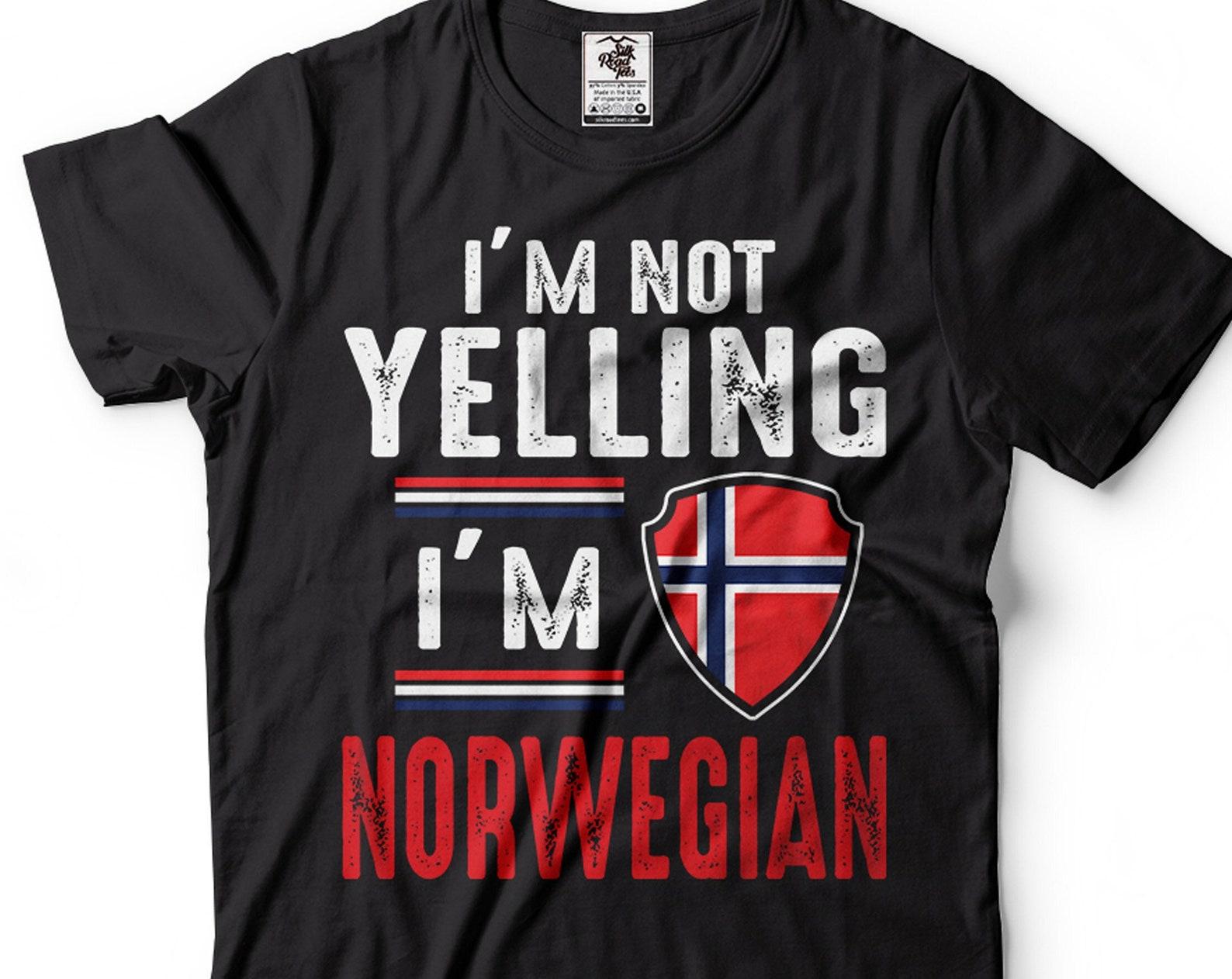 Funny Norwegian Pride T-Shirt: Norway Flag, Sarcastic Gift 2XL