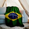 1PC Brazil Artwork Printed Soft Flannel Blanket Throw for Adult Bedroom Living Room Sofa Camping Travel Fan Gifts Christmas Gifts