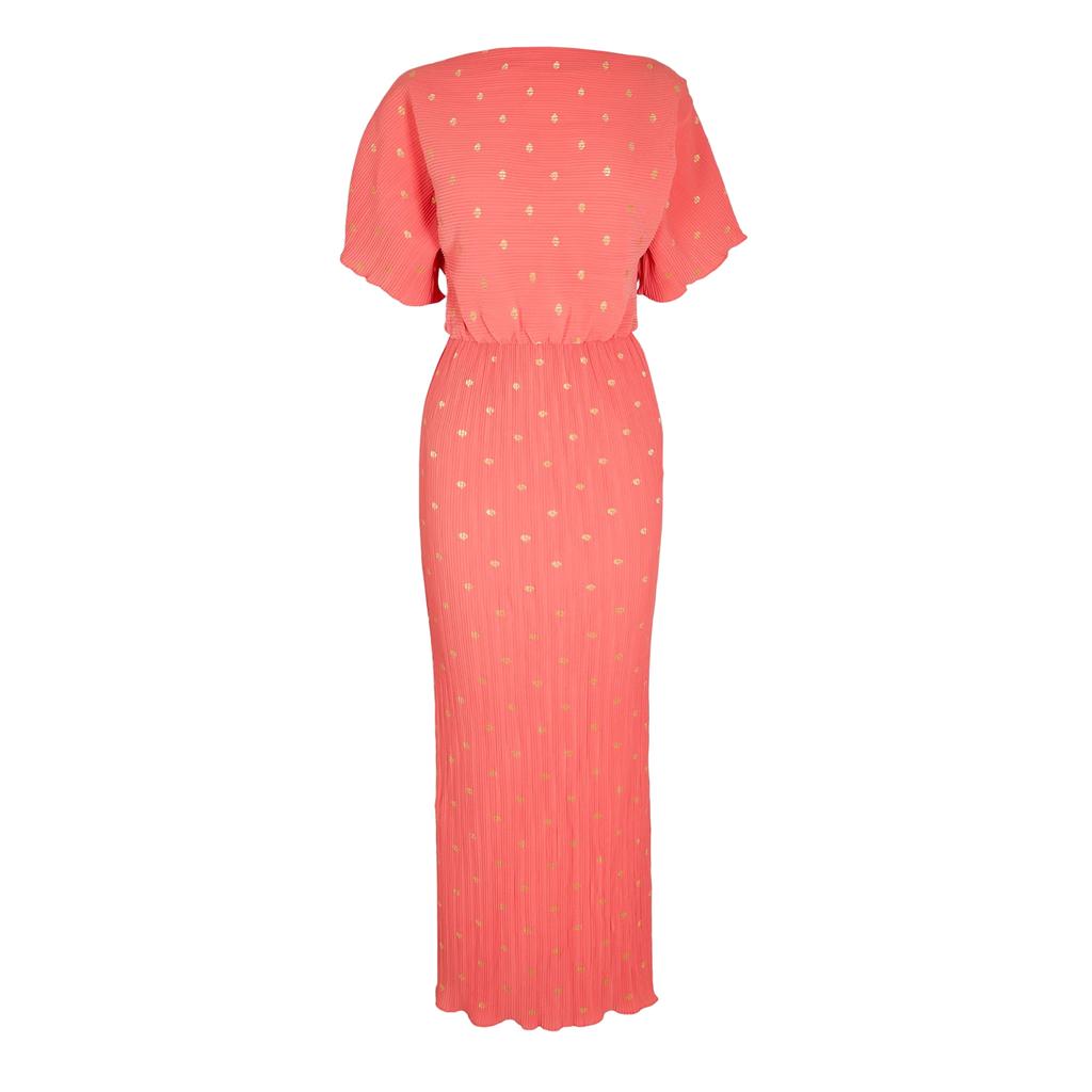 Never Fully Dressed Womens/Ladies Tilly Polka Dot Boat Neck Shirt Dress