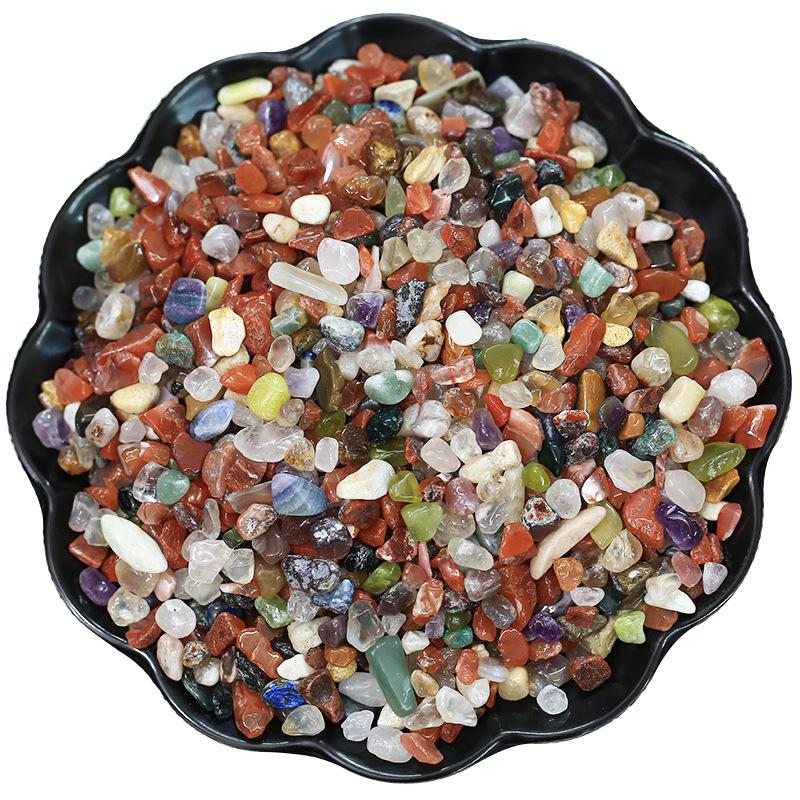 

Yuhuashi Agate Pebbles: Natural Five-Color Stones for Aquarium, Terrarium, or Hydroponic Landscaping.