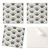 Set of Vinyl Floor Tiles In a Wavy Arc Pattern 4x50x50 Cm