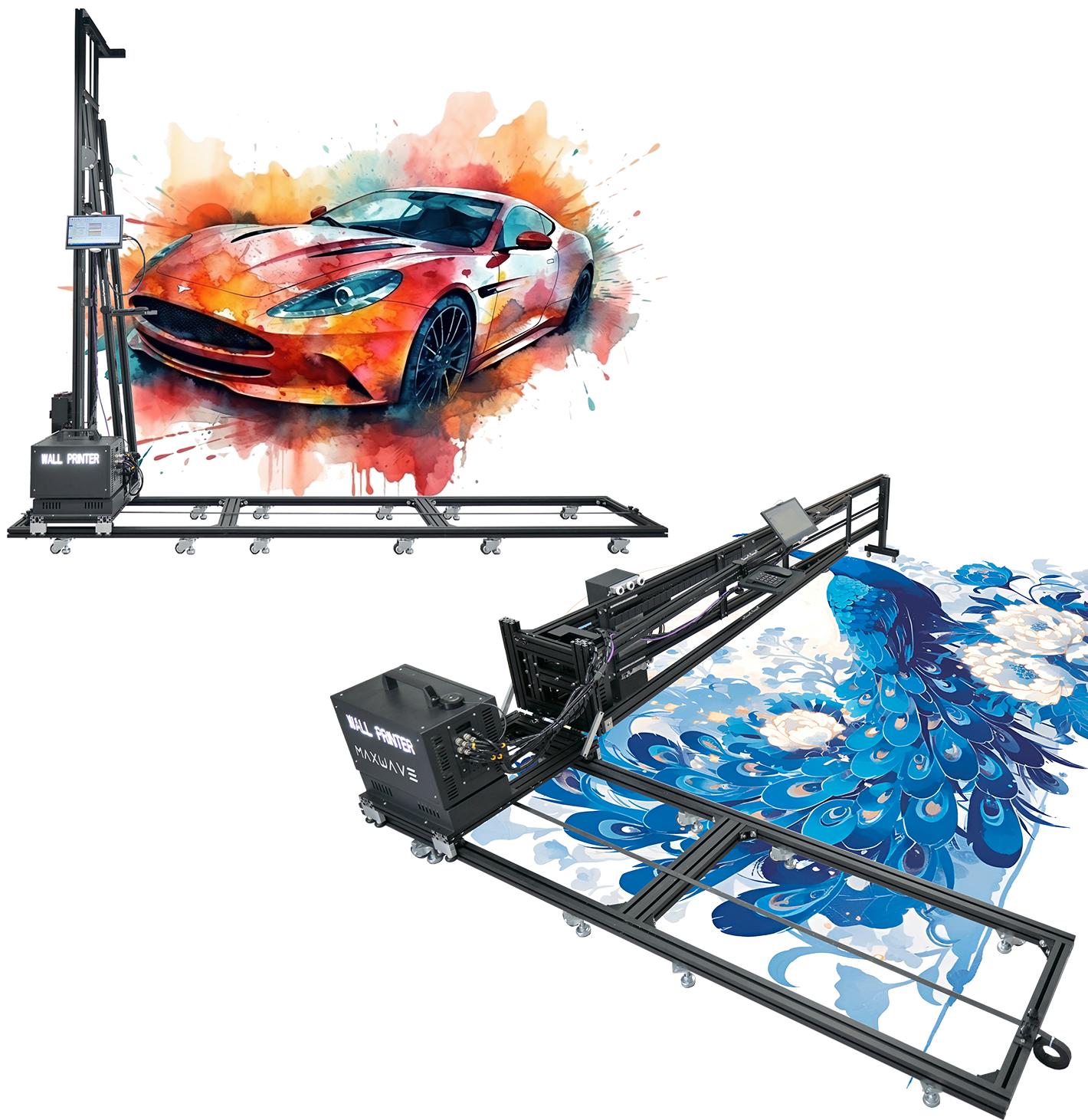 

3D УФ Настенный принтер Принтеры для фотообоев на всех плоских материалах Печатающая головка Epson DX10 DX7 Направляющие с 6-метровой наземной направляющей