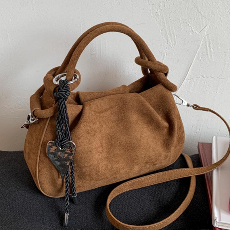 Fashionable Pleated Handbag, Retro Handbag for Women, Niche Single-shoulder Bag, Crossbody Bag Casually