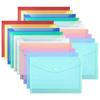 5/10pcs A4 File Bags Transparent Plastic Large-capacity Waterproof Snap-on Type Test Paper Storage Supplies for Archives TMZ