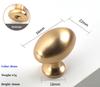 Poignées de Meuble Ovales en Alliage de Zinc à Trou Unique Disponibles en Plusieurs Couleurs Adaptées aux Poignées d'Armoire de Cuisine et aux Boutons de Tiroir