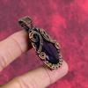 Faceted african amethyst pendant copper wire wrapped pendant handmade pendant copper jewelry gemstone pendant gifts for wife antique jewelry