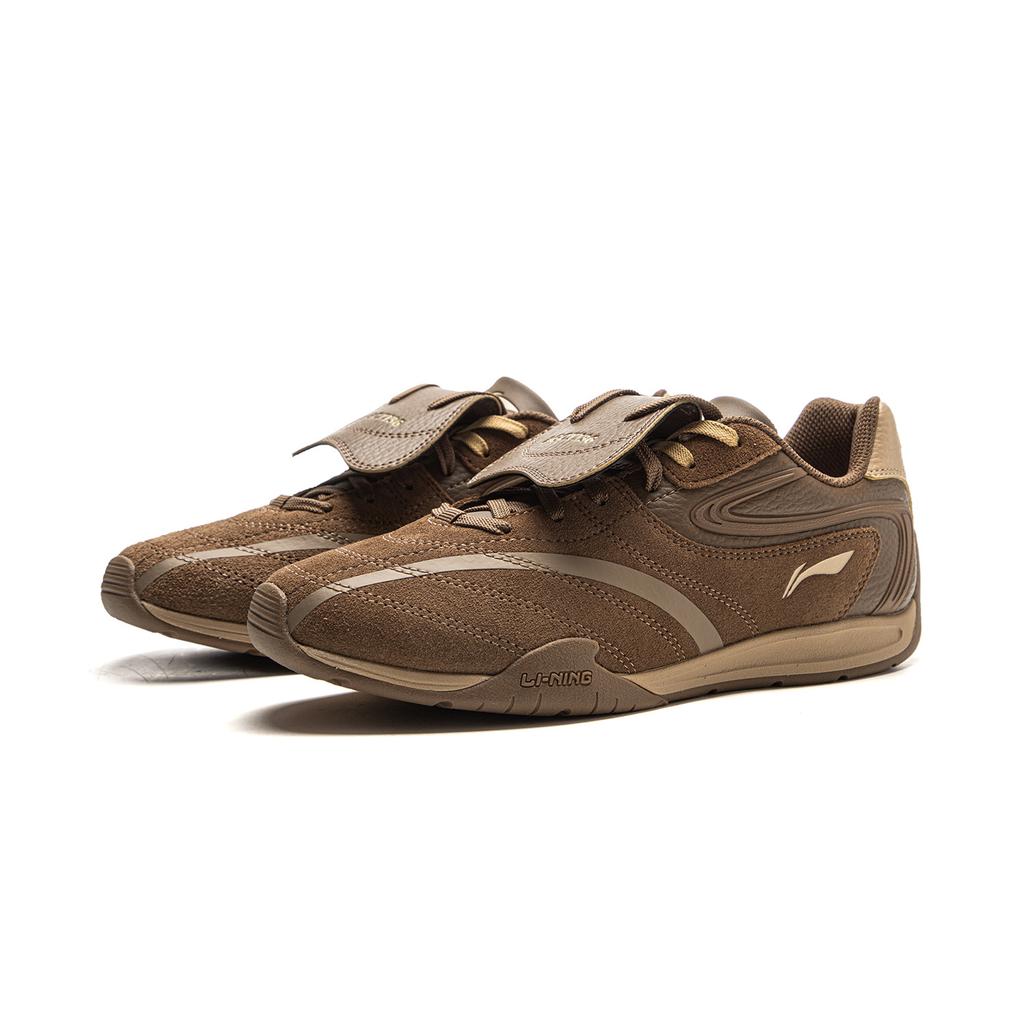 Li Ning Film Pulse Slip Resistant, Abrasion Resistant, Lightweight Low Top Casual Shoes Women's Brown AGLV136-2