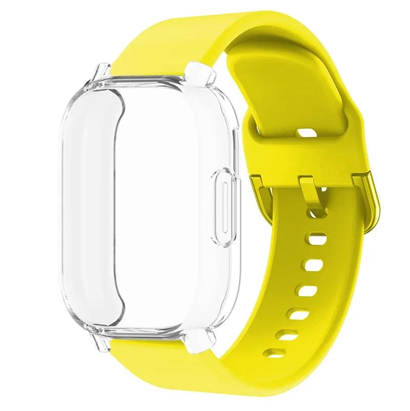 22mm Silicone Strap With Case For Xiaomi Redmi Watch 5 Active Lite Smart Watch Wrist Band TPU Case For Redmi Watch 5 Active Lite
