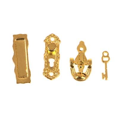 1 Set 1:12 Dollhouse Hardware Miniature Metal Door Knocker Set Furniture Accessories DIY