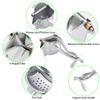 Manual Lemon Juicer, Manual Squeeze Juice Hand Press Juicer With Fine Filter for Nuts, Lemon Lime, Pomegranates, Watermelon, Orange Juicer Silver
