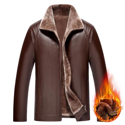 Veste en cuir grande taille pour hommes automne et hiver veste pour hommes plus veste en cuir épais en velours