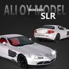 1:24 SLR AMG Alloy Car Model Diecasts & Toy Vehicles Metal Toy Car Model Simulation Sound Light Collection Kids Gift