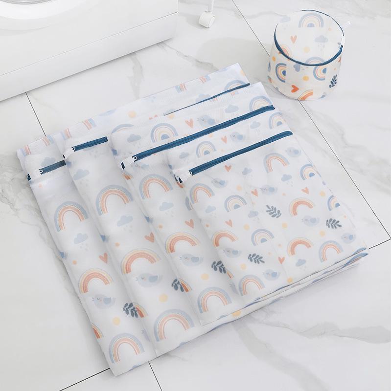 70g Regnbågsfärgad Polyester Tvättväska - Finmaskig för Klädtvätt och Skötsel, Hushålls- och Hotellanvändning