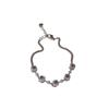 Copper Zircon Stone Charm Bracelet For Women In Light Luxury Fashion Style