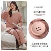 Pajamas Women'S Winter Thickened And Velvet Coral Velvet Three-Layer Padded Jacket Can Go Out Winter Loungewear