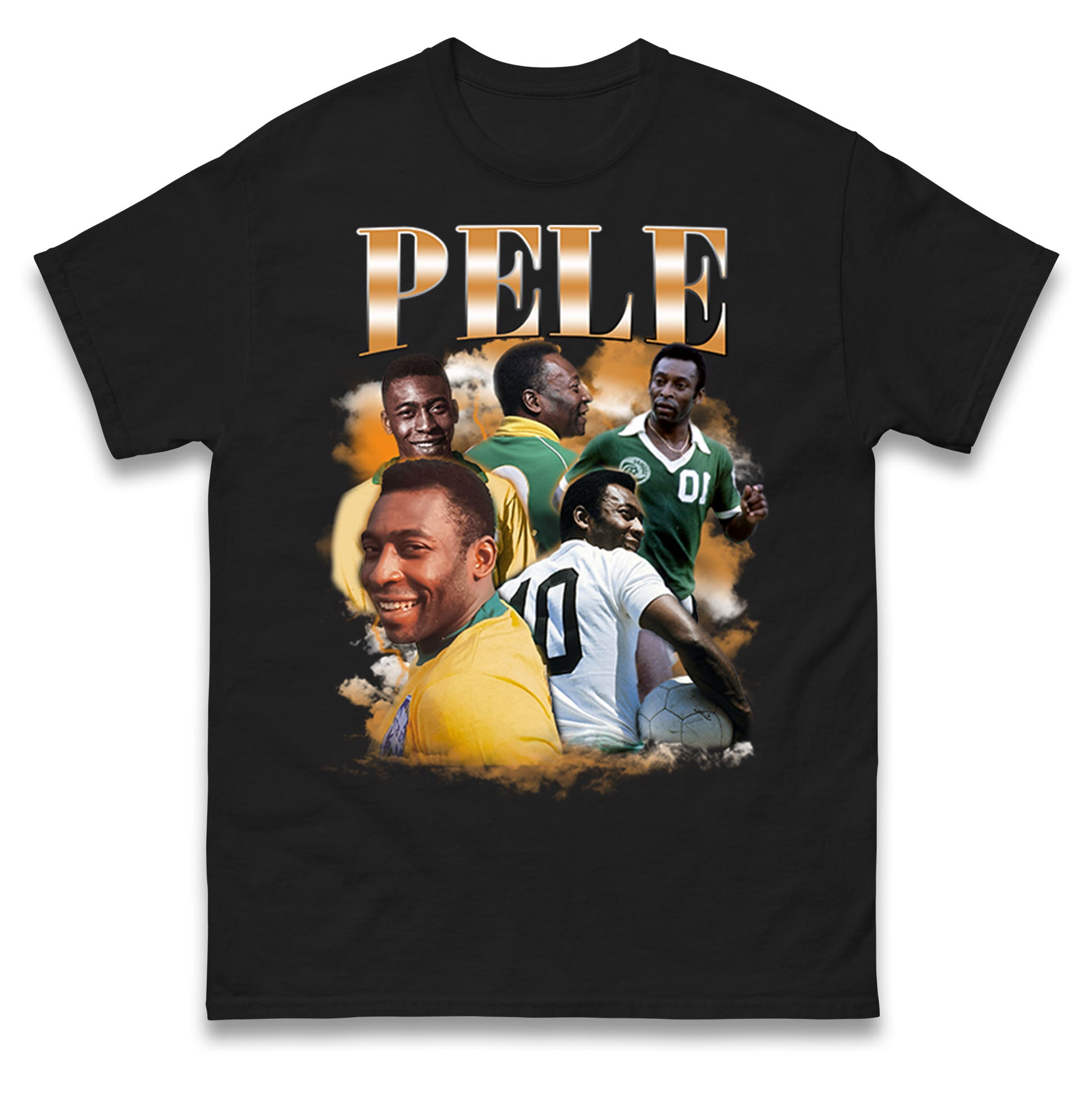 Pele Mens T Shirt Womens Tops Tees 4XL