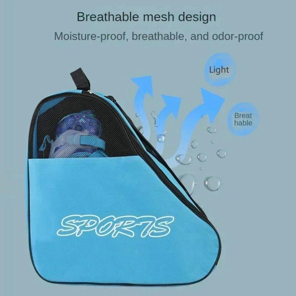 Large Capacity Roller Skates Bag Breathable Skating Shoes Case Ice Skating Bag  Inline Skates