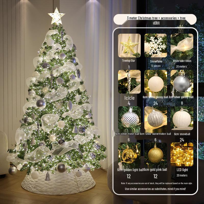 2024 Large Christmas Tree Ornaments for Living Room Decoration