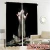 2pcs, 2D FLAT PRINTING Curtains (Without Rod) MoneyMouse Popular Fashionable Curtains Yarn Curtains Decorations For Home Ldeal