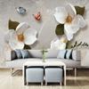 Europäischen Stil Tapete Retro Blume Schmetterling Wand Dekor Wandbild Für Wohnzimmer Schlafzimmer Hintergrund 3d Wand Papier