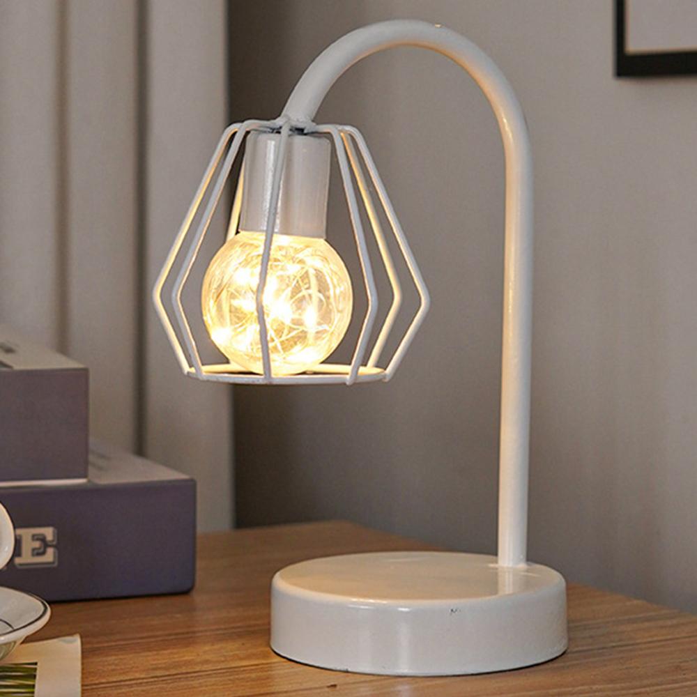 LED Iron Art Shape Lamp Warm Light Home Decoration Ornament Night Light for Bedside