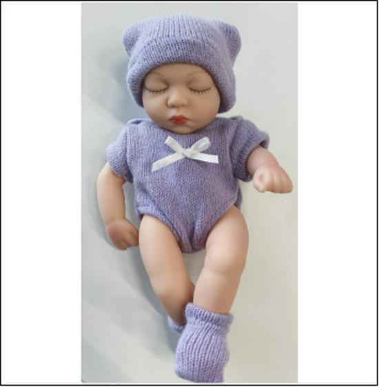 7-Inch Soft Vinyl Reborn Baby Doll Mini Figurine