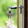 Colorful Five-Pointed Star Keyring Star Shaped Keychain Handmade PU leather Pentagrams Pendant Key Chain Bag Jewelry