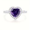 New Japanese and Korean Ring for Women, Moissanite Simple Love Ring for Women