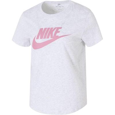 Rundhals Atmungsaktiv Mode Vielseitig Einfach Kurzarm T-Shirt Damen Tops Grau DX7907-052
