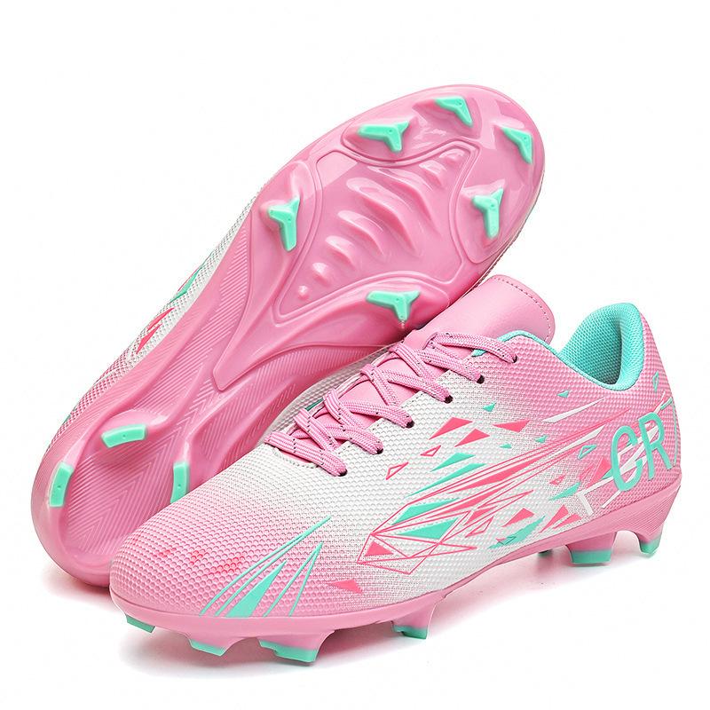 A 2025 low-top football shoe men's and women's game training AG spike broken nail sneakers youth sneakers