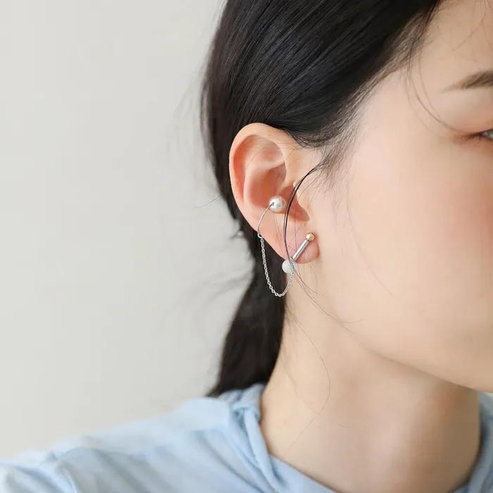satellite earring (ear cuff set)