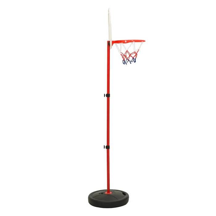 VidaXL Adjustable Basketball Set for Children Port Basketball Hoop and Basketball Game Set Boys Outdoor 80348