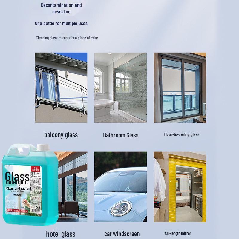 

Glass Cleaner: Shower, Mirror & Window Stain Remover