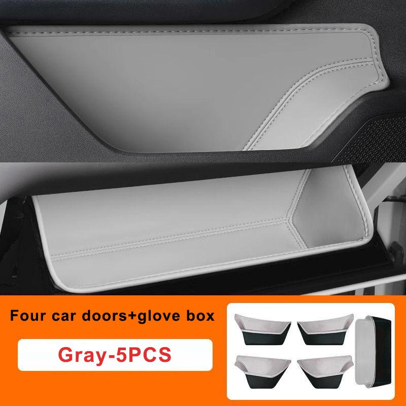 For Buick Envision Plus 2026-2026 Car Door Storage Box Cover Leather Glove Box Mat Pad Storage Barrel Auto Interior Accessories