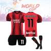 2023-24 Ac Milan Home Jersey Youth And Adult Sizes Football Apparel