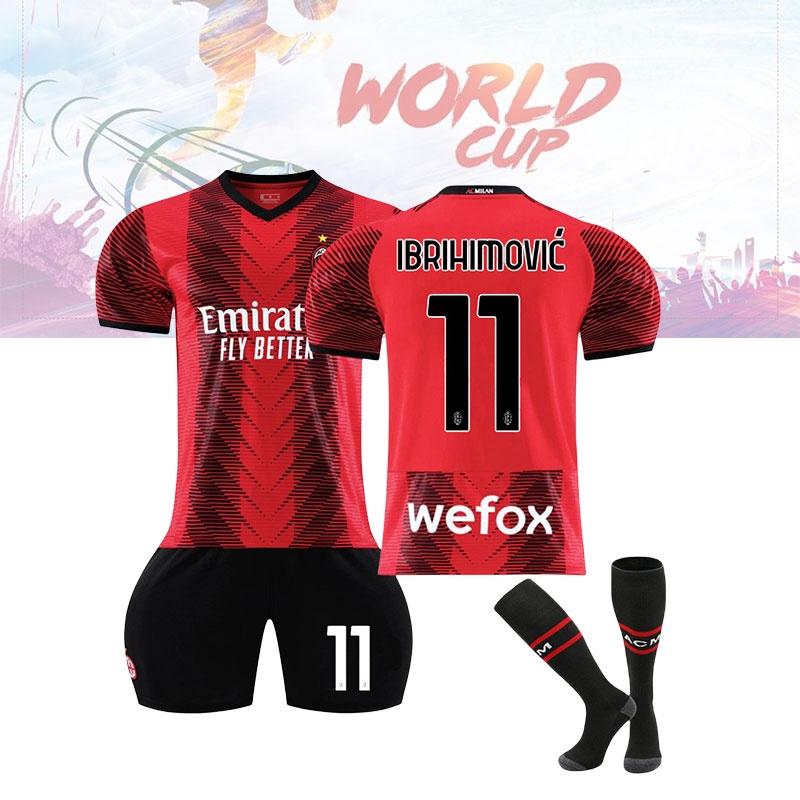 2023-24 Ac Milan Home Jersey Youth And Adult Sizes Football Apparel