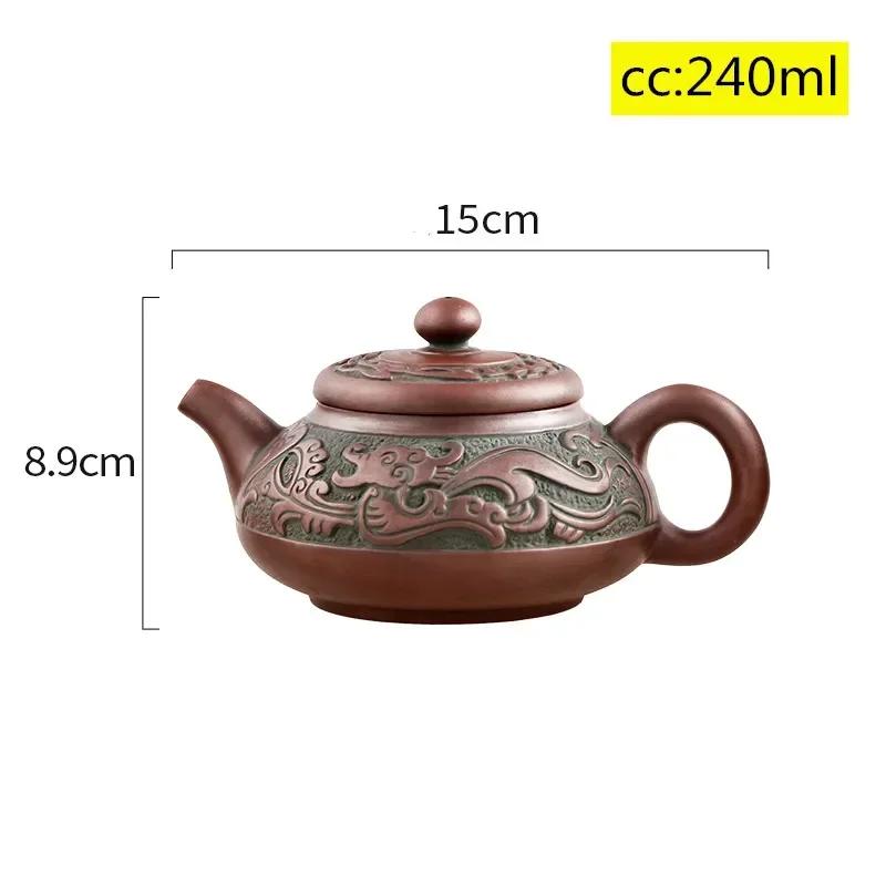 

NLSLASI Аутентичный Исинский чайник Чайник Сырая руда Заказной подарок Фиолетовая глина Чайный сервиз Чайник Китайская чайная церемония Этикет Чайник