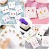 Precision Earring Card Punch - Multi-Purpose Hole Puncher Paper Crafts Perforator Tool For Jewelry Display,  Scrapbooking Card