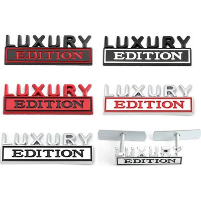 1Pc 3D Metal Luxury Edition Logo Car Front Grille Badge Side Fender Rear Trunk Emblem Sticker Decal