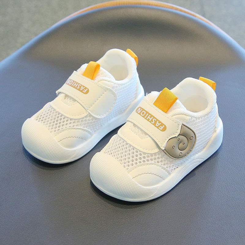 Baby toddler shoes spring and summer mesh breathable mesh shoes 0-3 years old non-slip soft sole single net male and female baby shoes summer