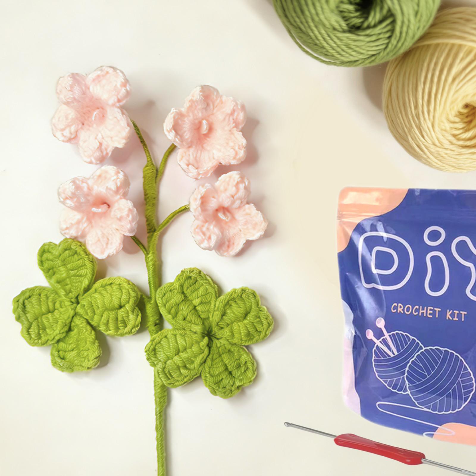 

DIY Flower Bouquet Crochet Material Pack with Yarn, Crochet Hook & Video Guide