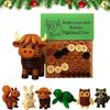 Handmade Button 3D Animals Button Decor Plastic Pre-Cut DIY Highland Cow Craft Kit  Indoor Decor