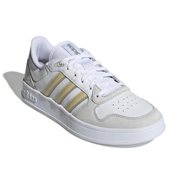 (WMNS) adidas Breaknet Plus 'White Gray Yellow' Women's GX8206