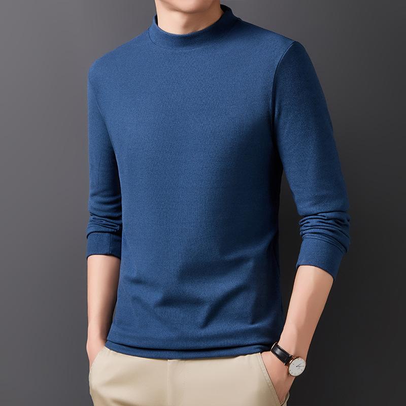 Мужская футболка с короткими рукавами и воротником-стойкой — фото 4