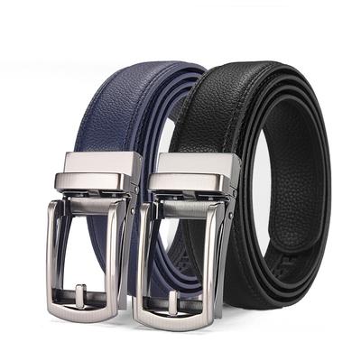 Men'S Fake Pin Buckle Self-Buckle Belt Business Casual Suit Jeans Belt Style
