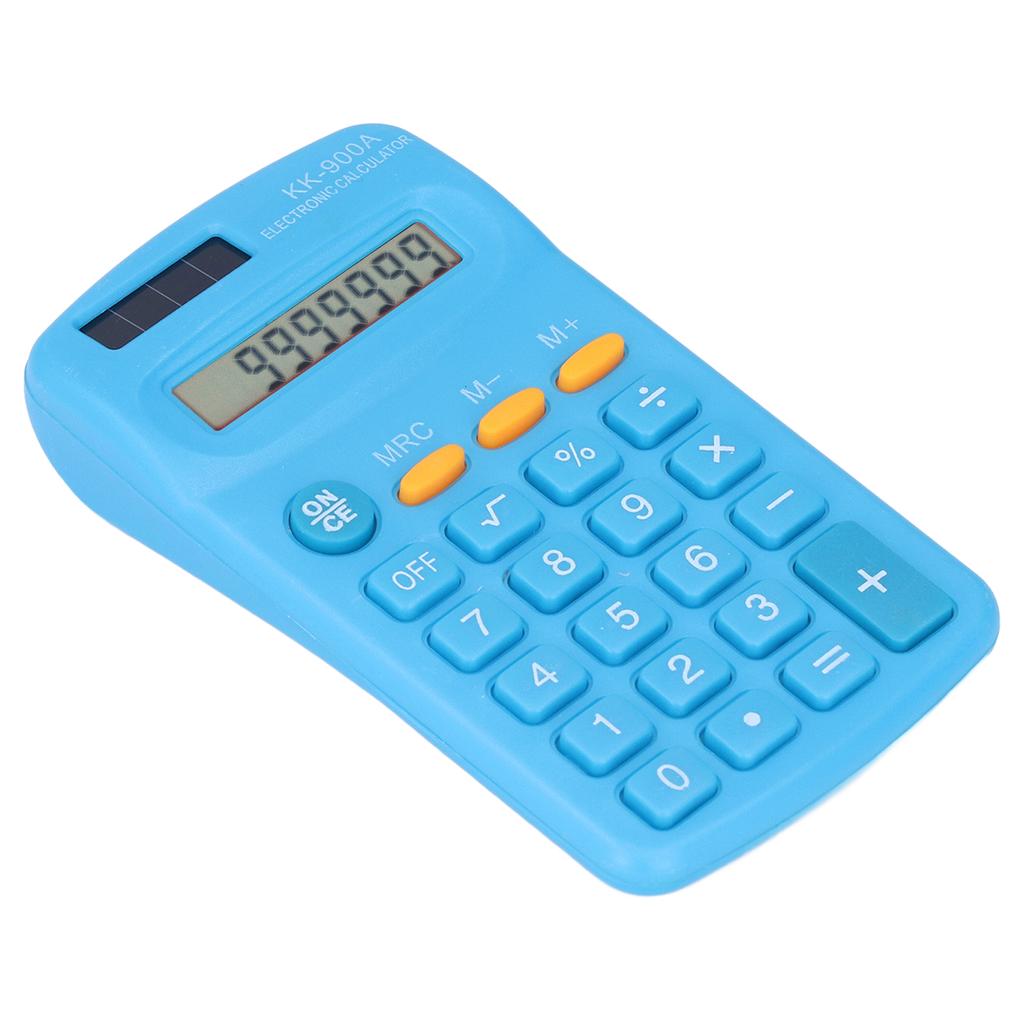 Mini Taschenrechner Handheld 8-stellig mit LCD-Anzeige Empfindliche Taste Solarbatterie Duale Stromversorgung für