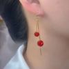 Light Luxury and High-end Tassel Earrings, Fashionable and Niche Design, Exquisite Earrings, Slimming Earrings for Women