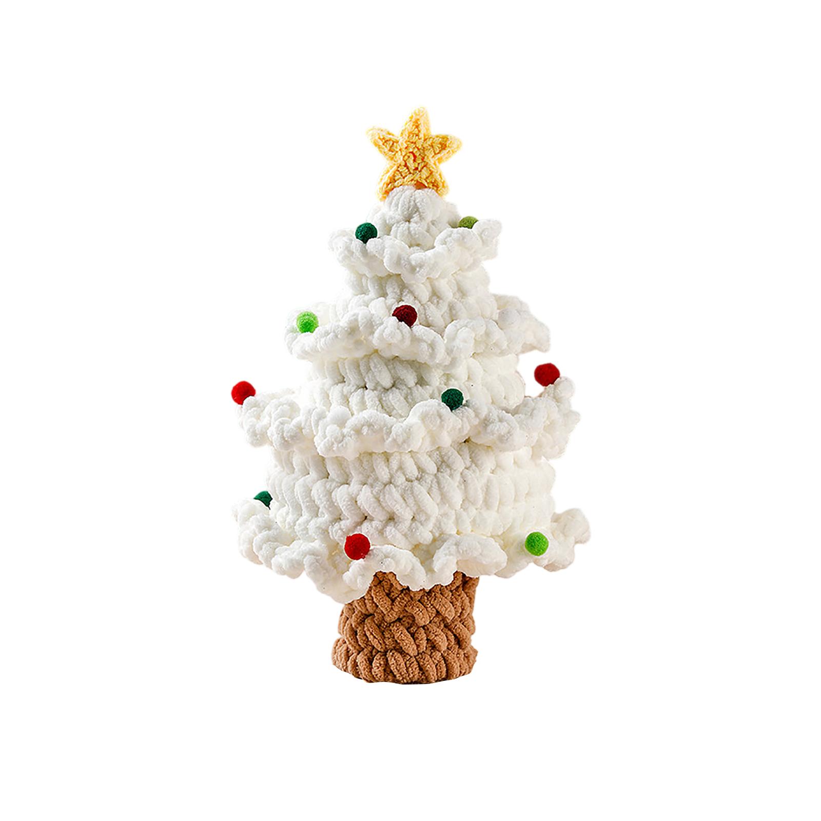 

Handmade Knitted Christmas Tree Ornament – Creative Holiday Yarn Decoration For Home, Table, And Gift Display One Size